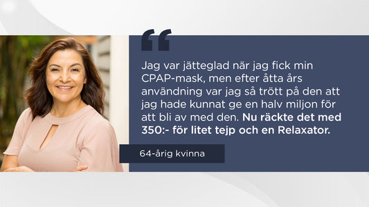 Mina andningsuppehåll på natten är nästan helt borta