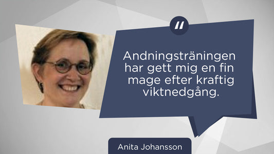 Andningsträningen har gett mig en fin mage efter kraftig viktnedgång