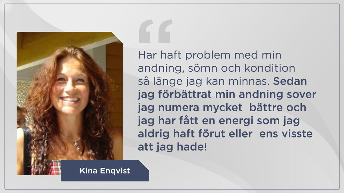 Bättre sömn och mer energi sedan andningskursen