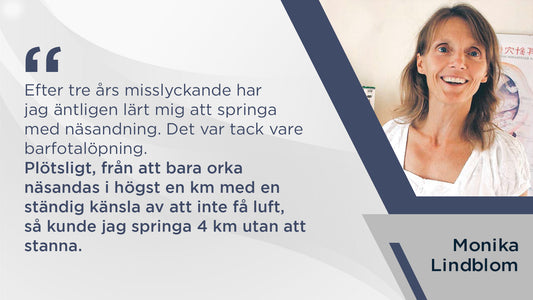 Barfotalöpning gjorde det enklare att näsandas