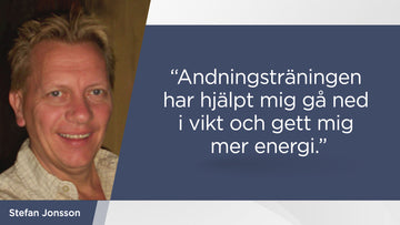 Andningsträningen har hjälpt mig gå ned i vikt och gett mig mer energi